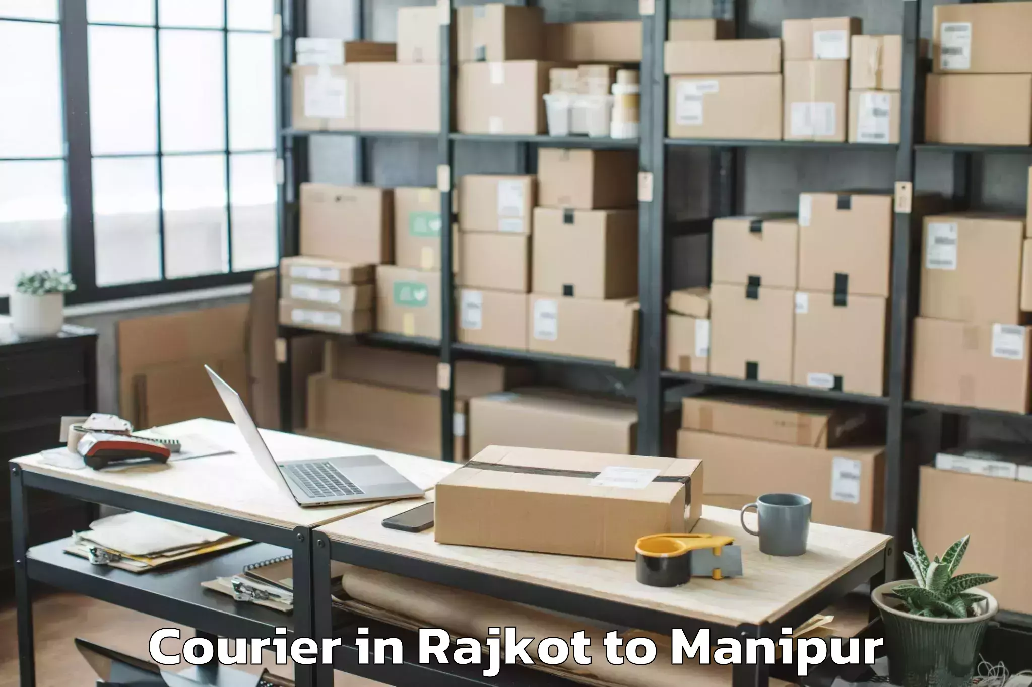 Book Rajkot to Thoubal Courier Online